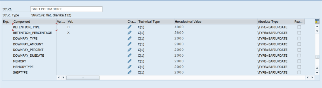 Purchase Order with Header level Retention Type 